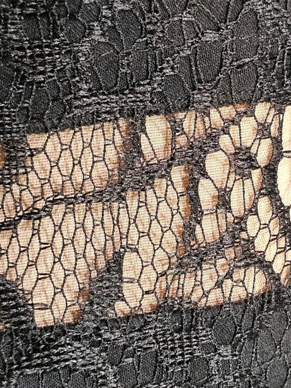 BCBG Angie Black Lace Panel Maxi Dress Size M - Picture 8 of 11